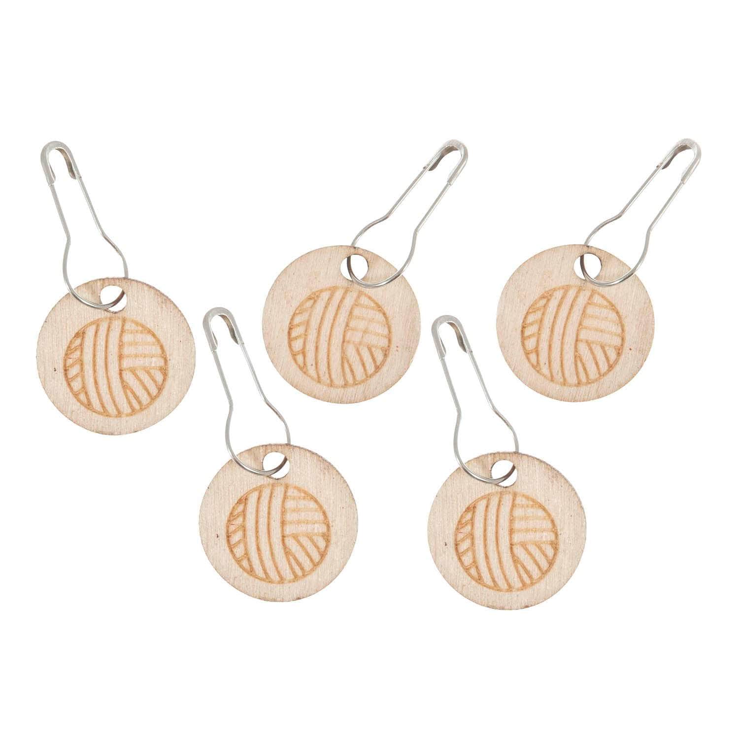 Wooden Stitch Markers - Image 3