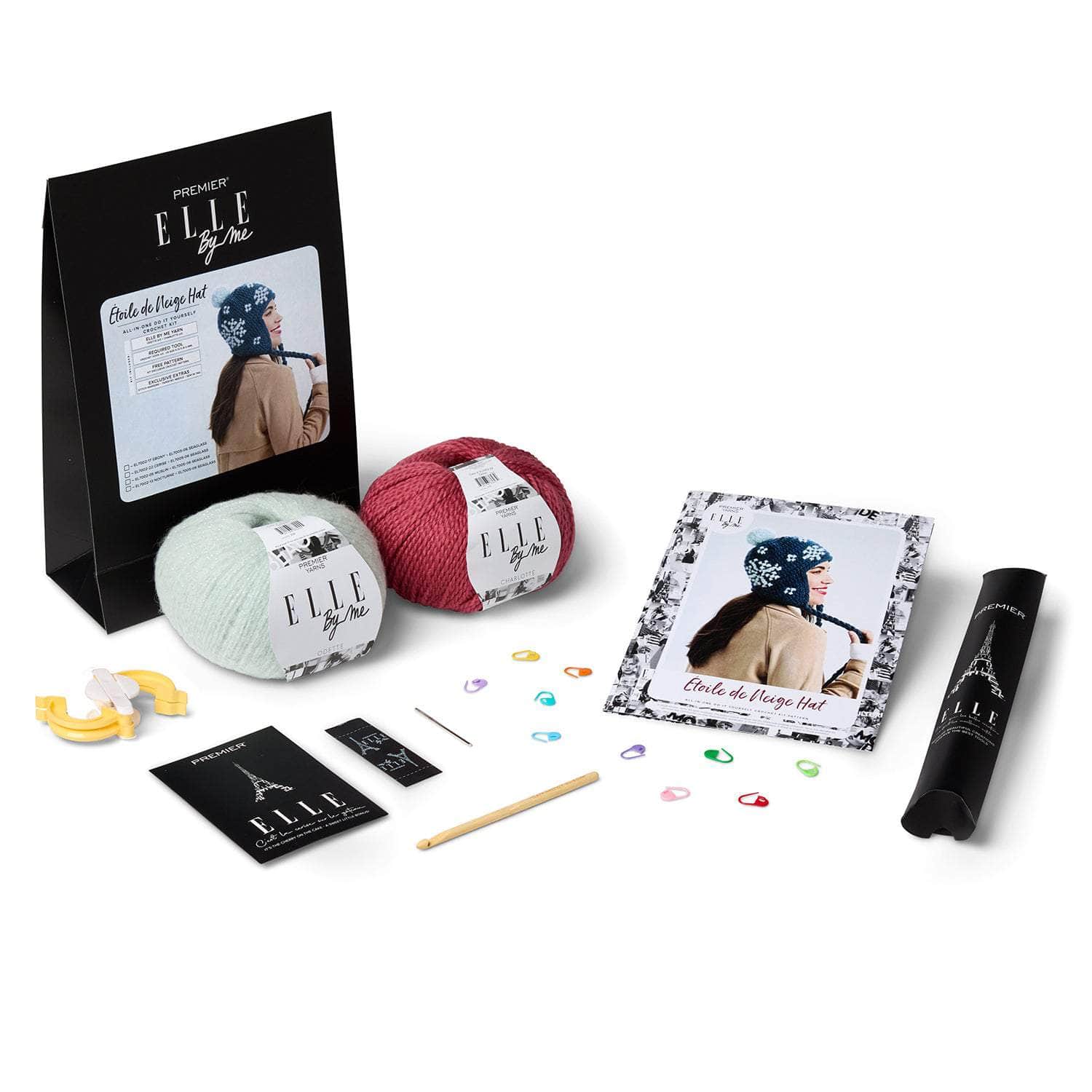 ELLE by Me Etoile de Neige Hat Crochet Kit - Image 6