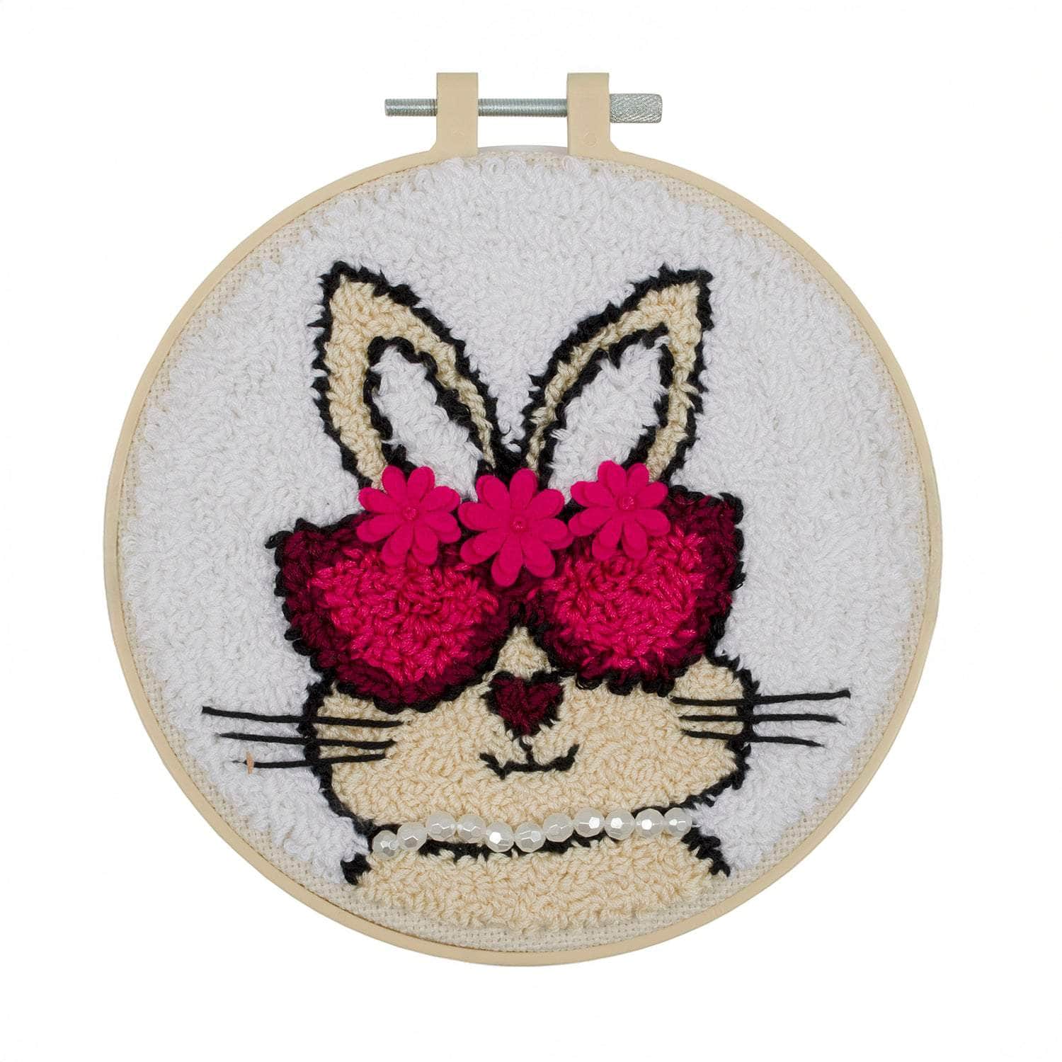 Punch Needle Kit 6" Hoop - Bunny, Unicorn, or Boston Terrier - Image 6