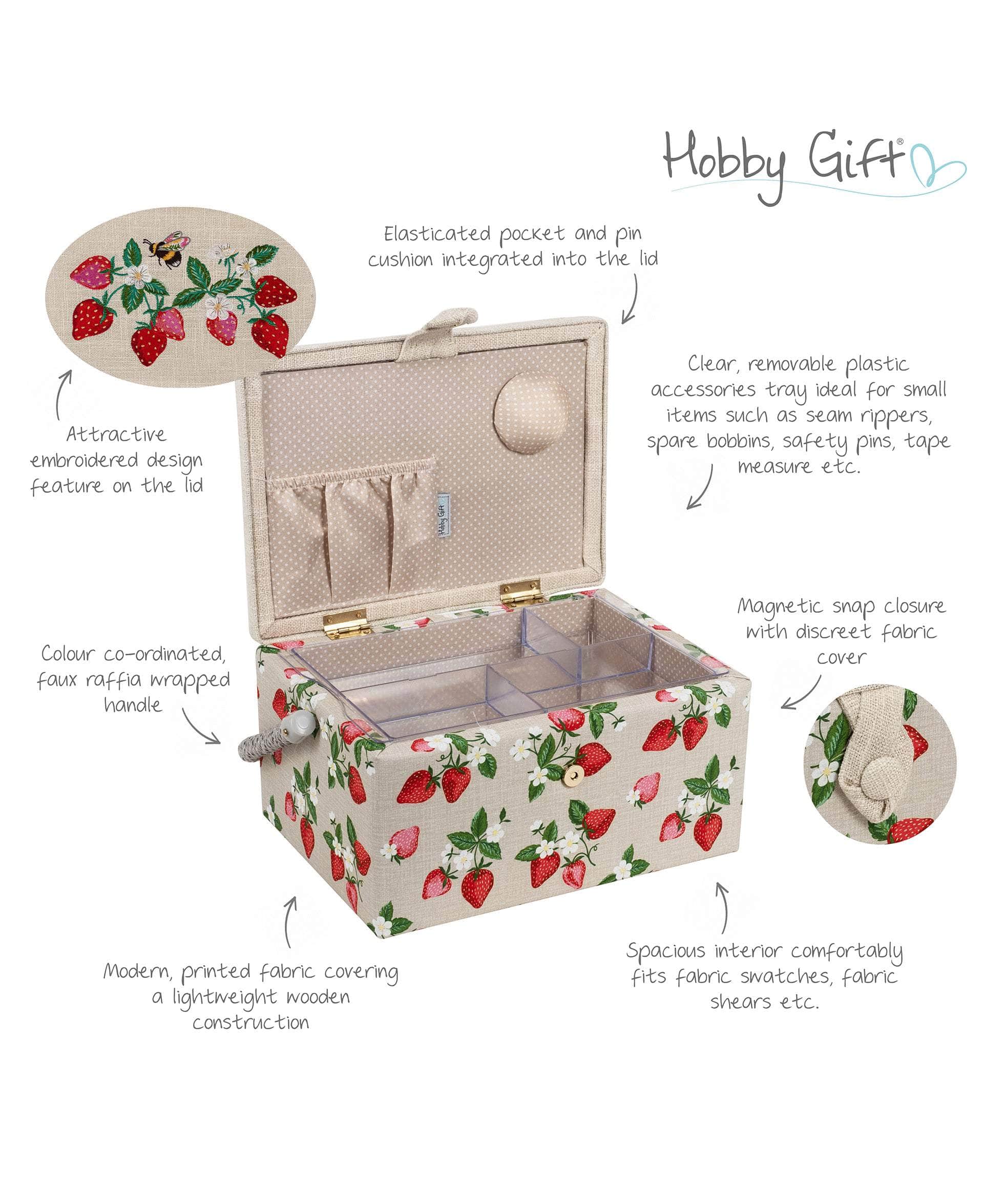 Strawberry Greenhouse Sewing Box - Image 3