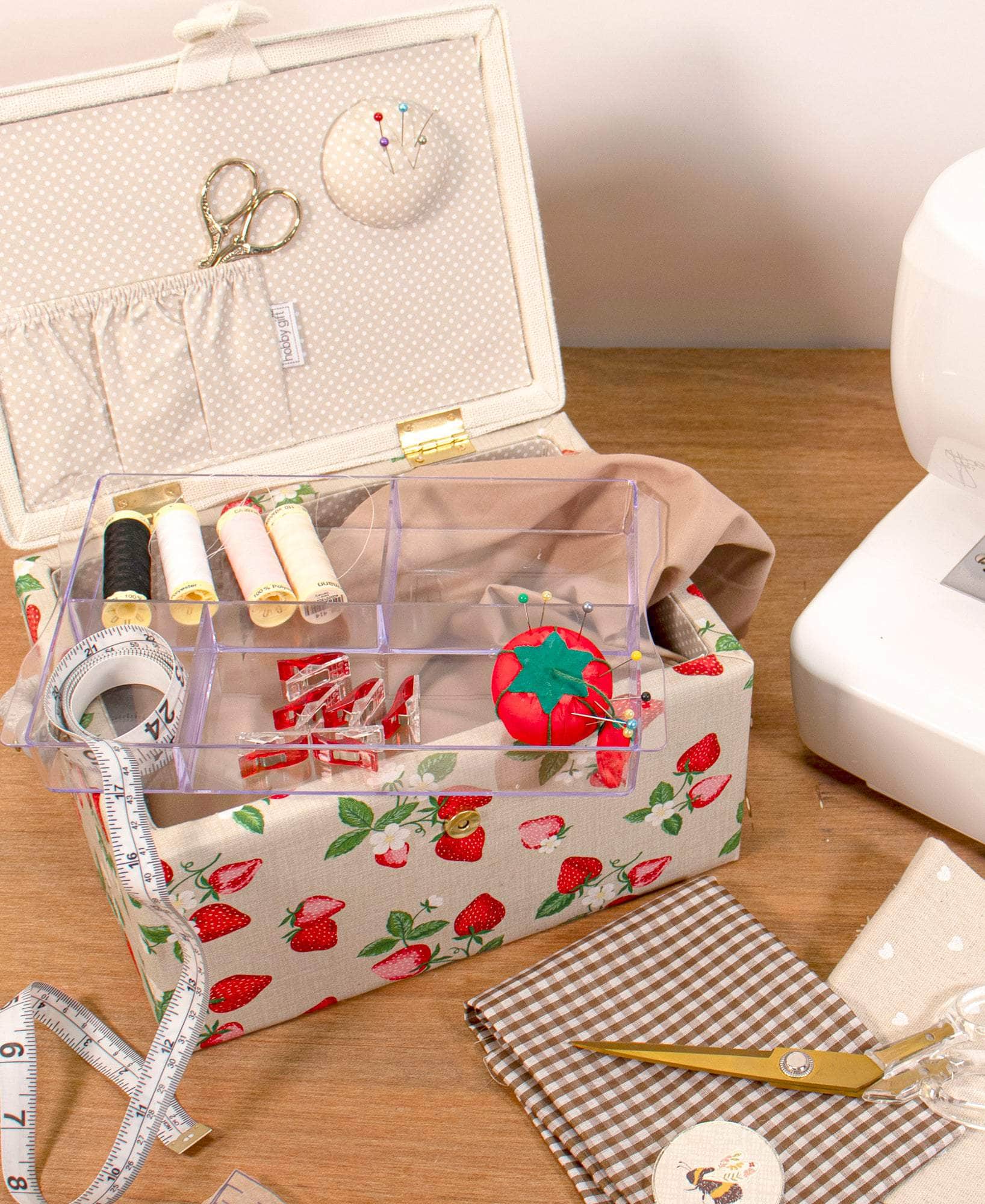 Strawberry Greenhouse Sewing Box - Image 4