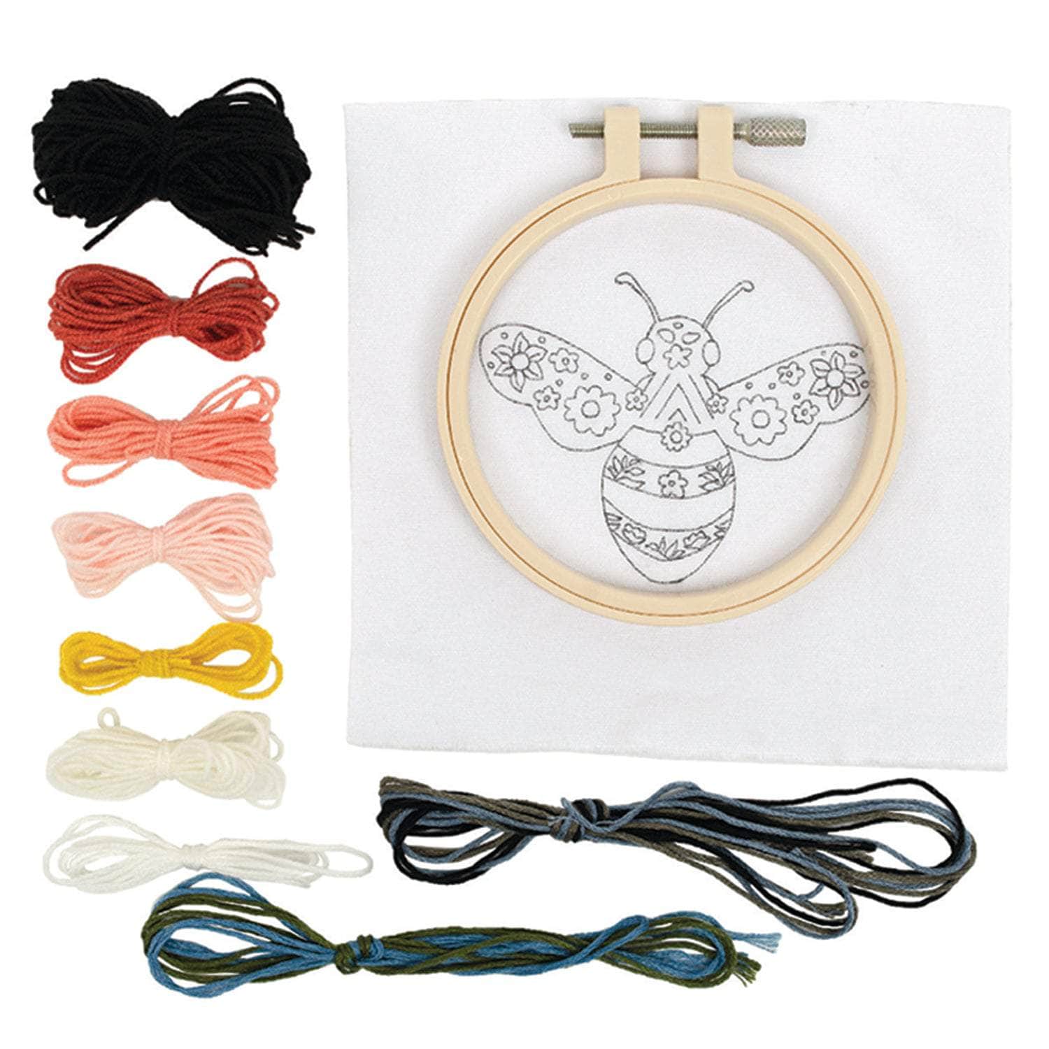 Punch Needle Kit 4" Hoop - Bee - Image 3