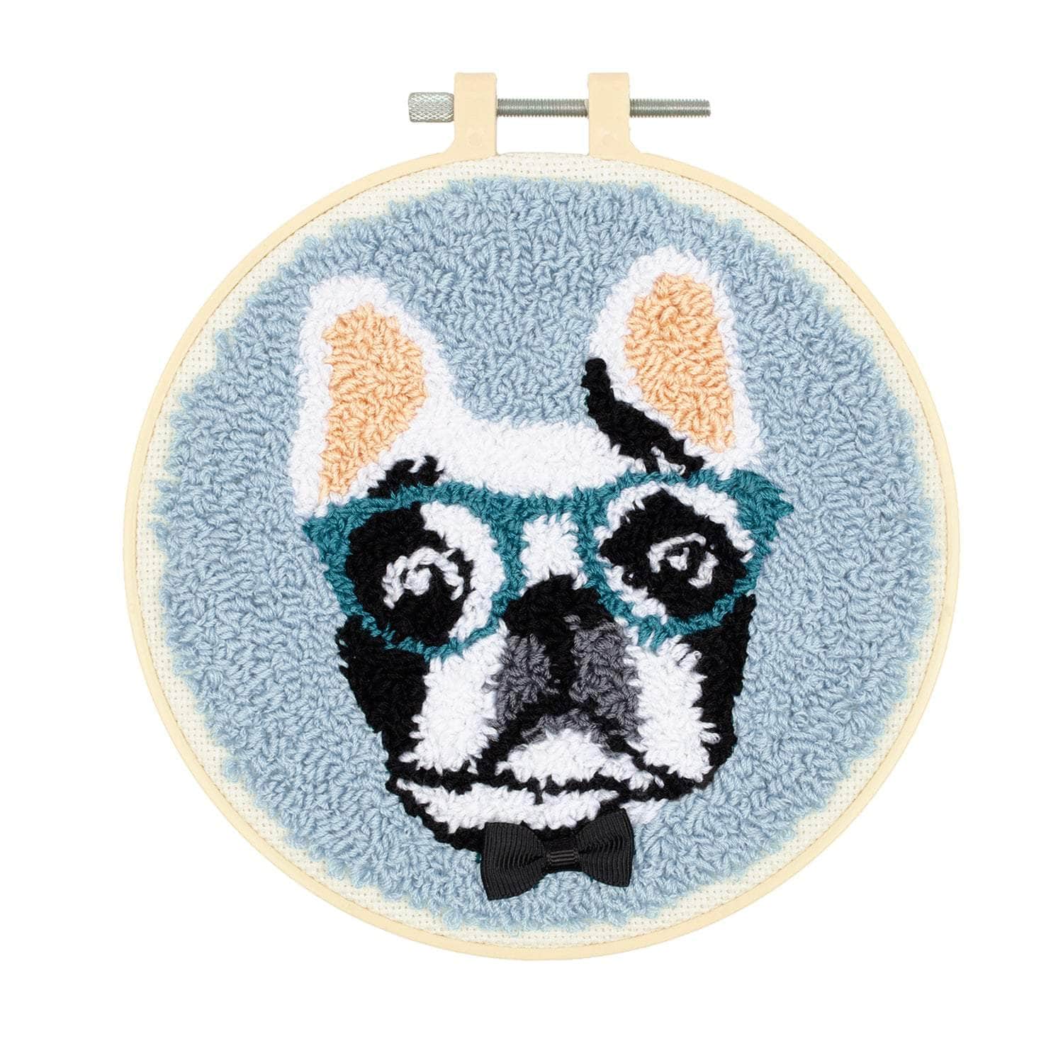 Punch Needle Kit 6" Hoop - Bunny, Unicorn, or Boston Terrier - Image 2